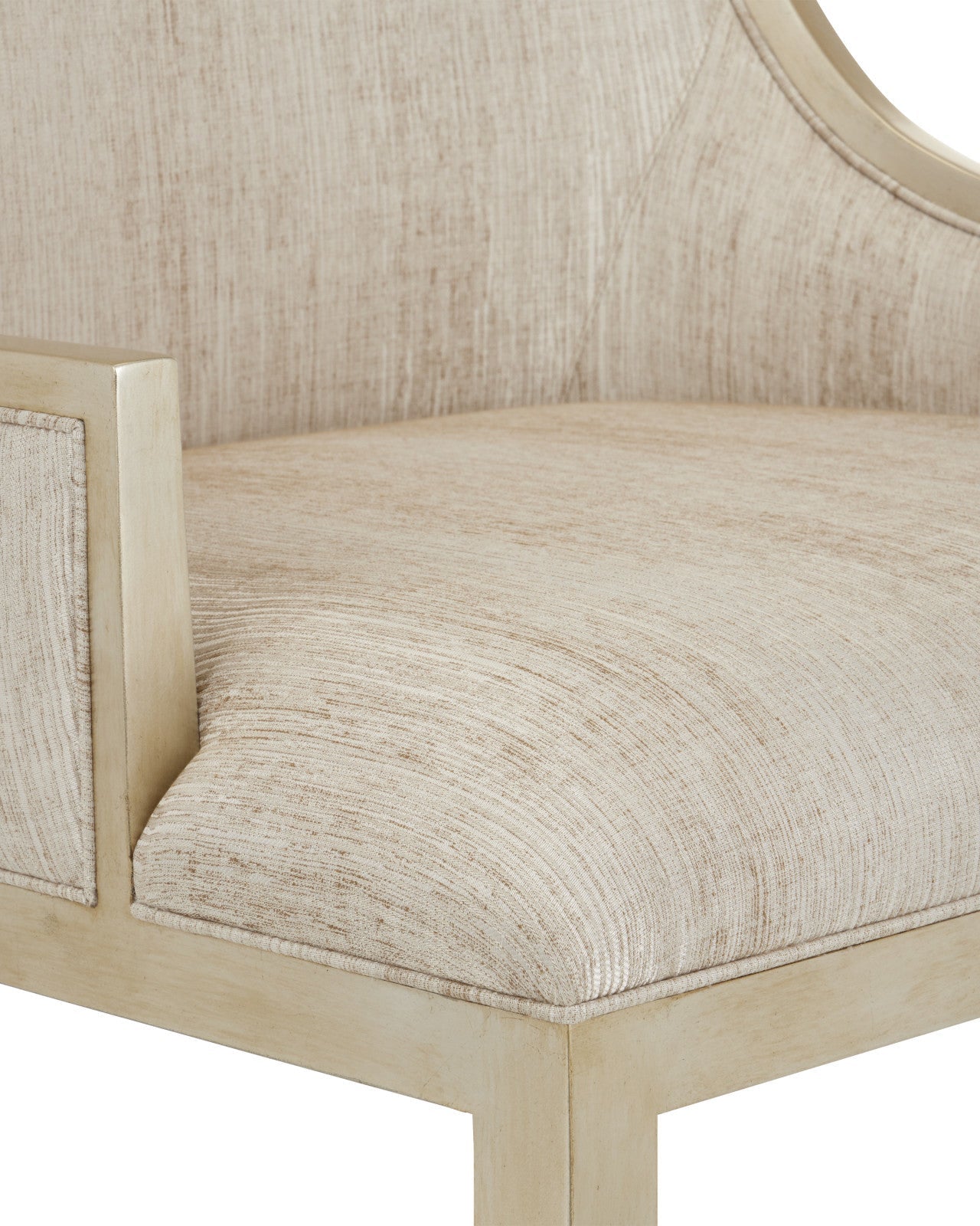 Garson Silver Armchair, Fresh Files Linen