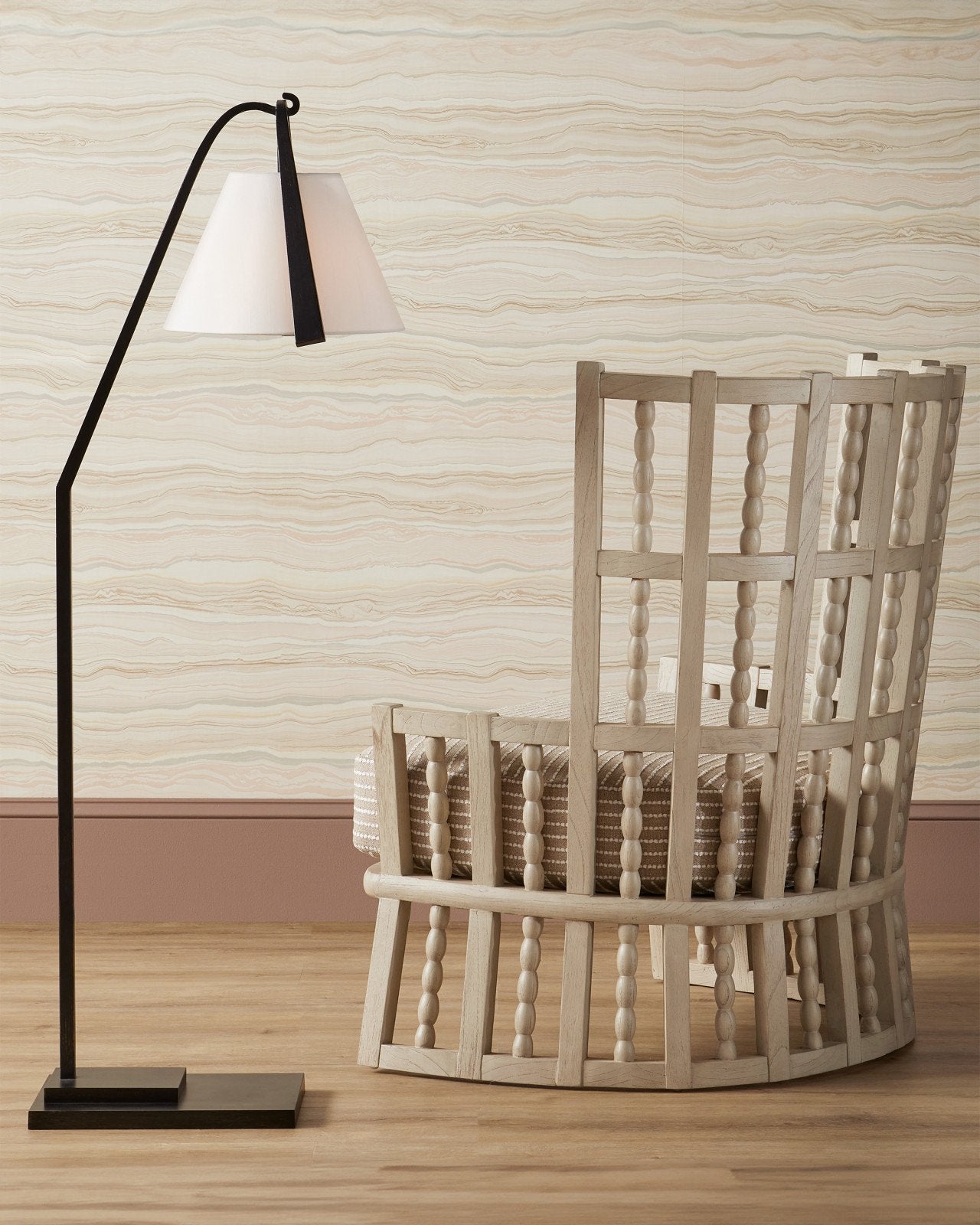 Frey Black Floor Lamp