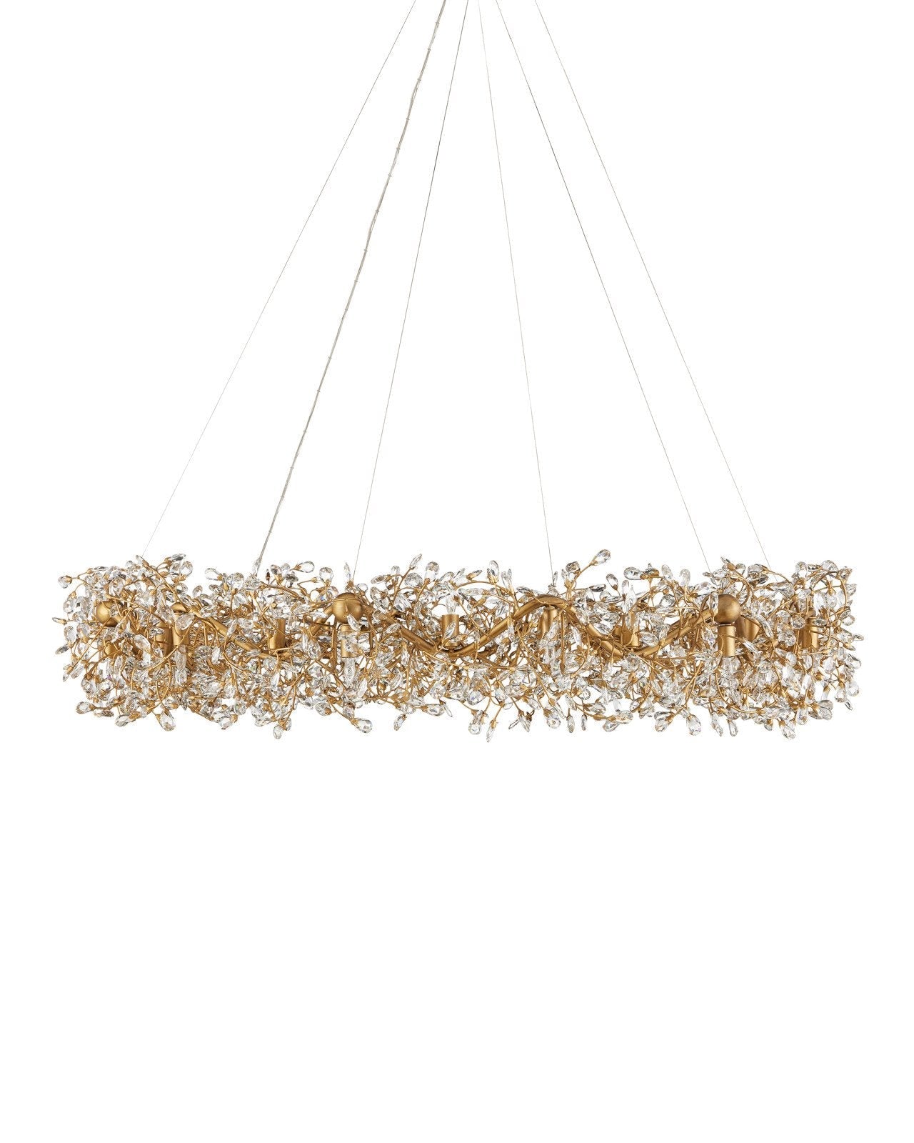 Crystal Bud Grande Ring Chandelier