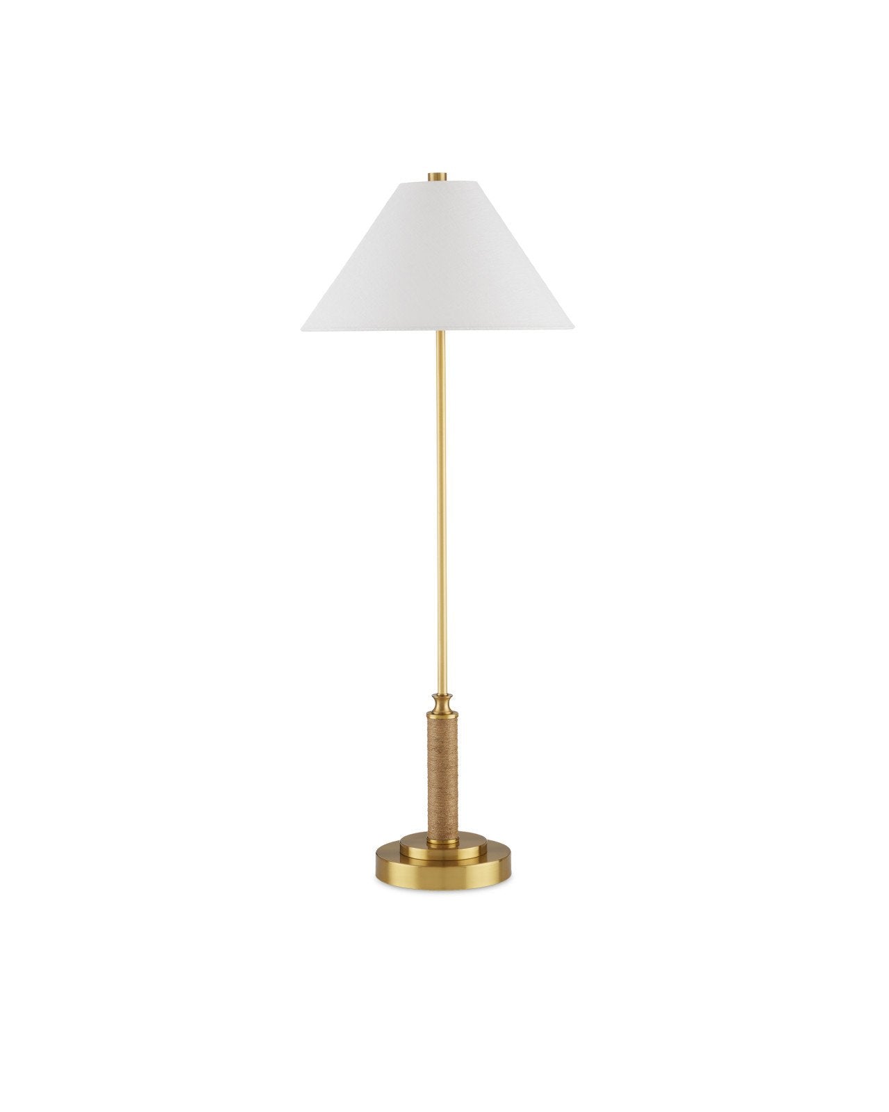 Ippolito Brass Console Lamp