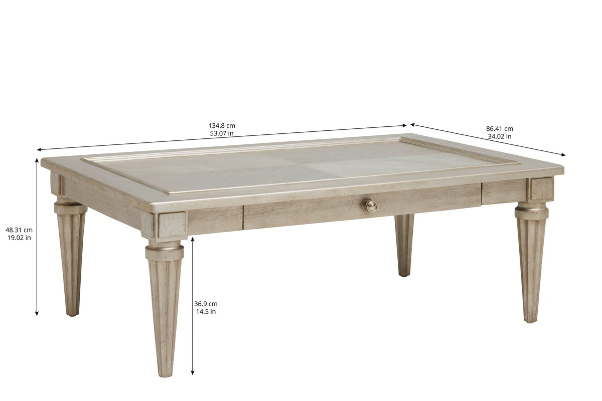 Morrissey Kirke Cocktail Table - Bezel - Silver