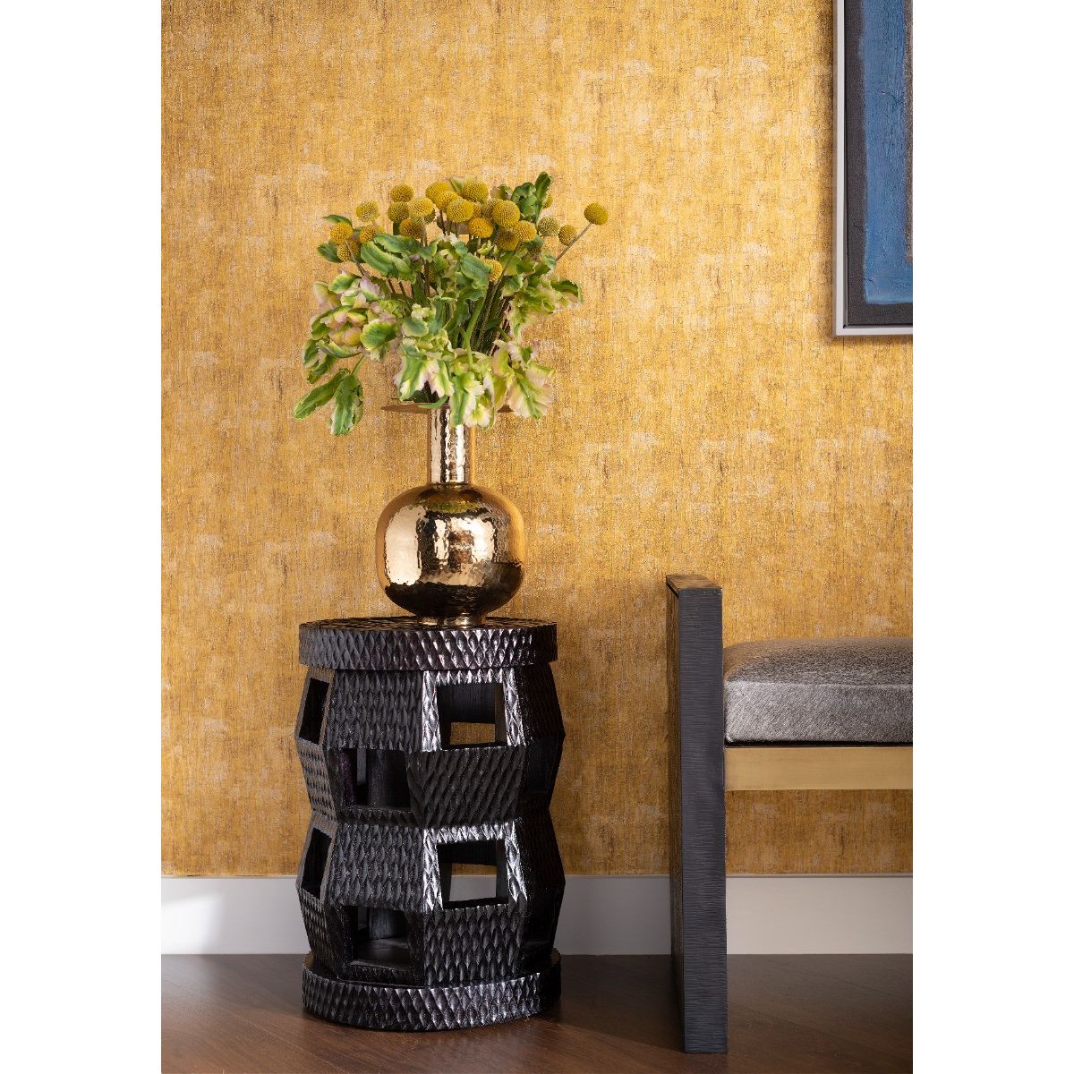 Vitale Large Vase, Brass