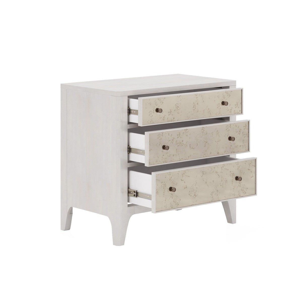 Mezzanine Mirrored Nightstand - Grey