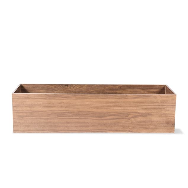 Rectangle 48"L Planter-Gold Leaf Design Group-GOLDL-WD8347-48-PlantersWalnut Veneer-48"L x 13"W x 12"H-5-France and Son