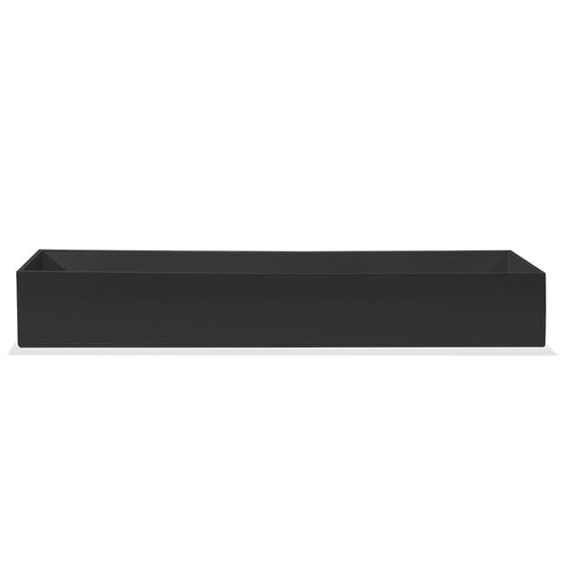 Rectangle 60"L Planter-Gold Leaf Design Group-GOLDL-WD8349-60BL-PlantersBlack Satin-60"L x 14"W x 8"OH-4-France and Son