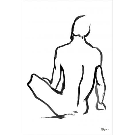 Blind Contour Figure-Wendover-WEND-WLA1135-Wall ArtII-2-France and Son