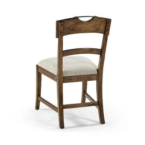 Casual Planked Dining Side Chair-Jonathan Charles-JCHARLES-003642-BJ-Dining ChairsDark Driftwood-32-France and Son