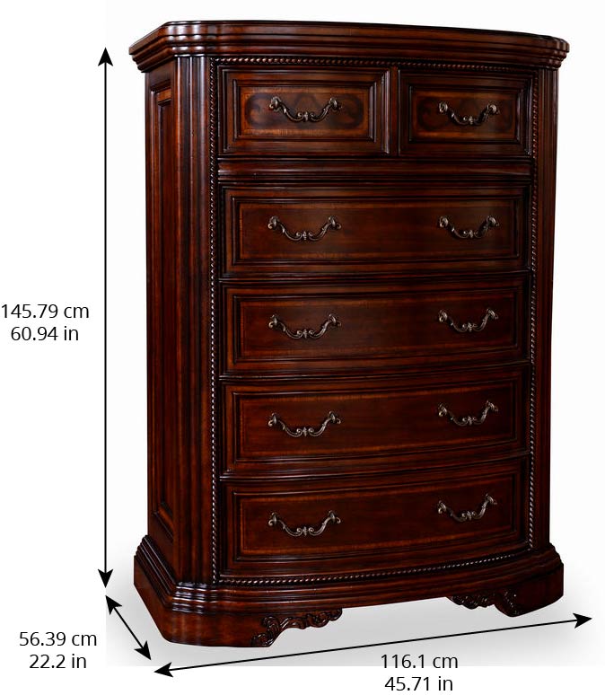 Valencia Drawer Chest - Brown