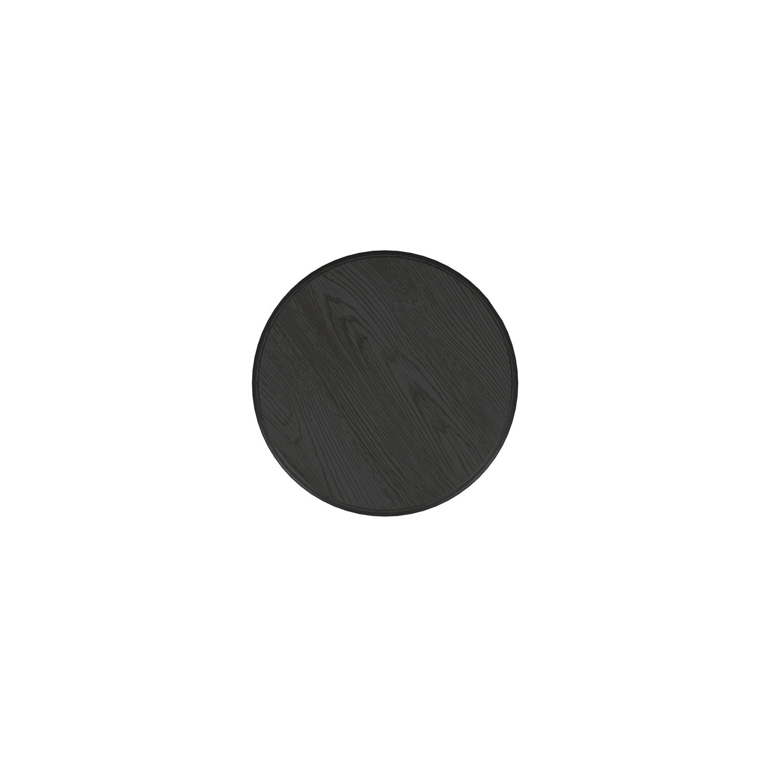 Atrium Accent Table — hand rubbed black with undertones of brown