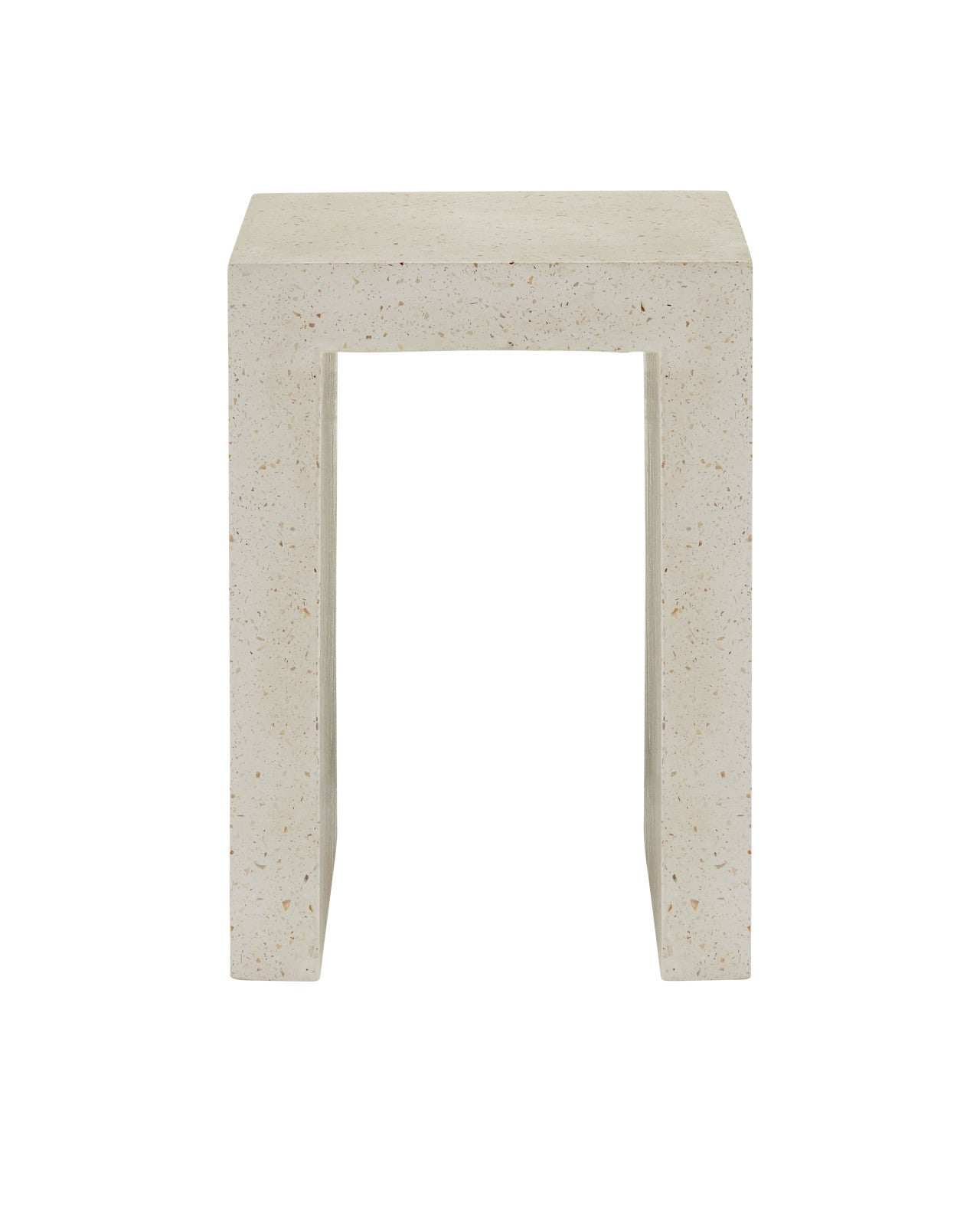 Carson Ivory Terrazzo Accent Table