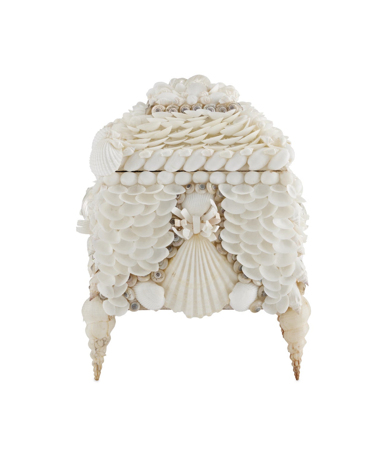 Boardwalk White Shell Jewelry Box