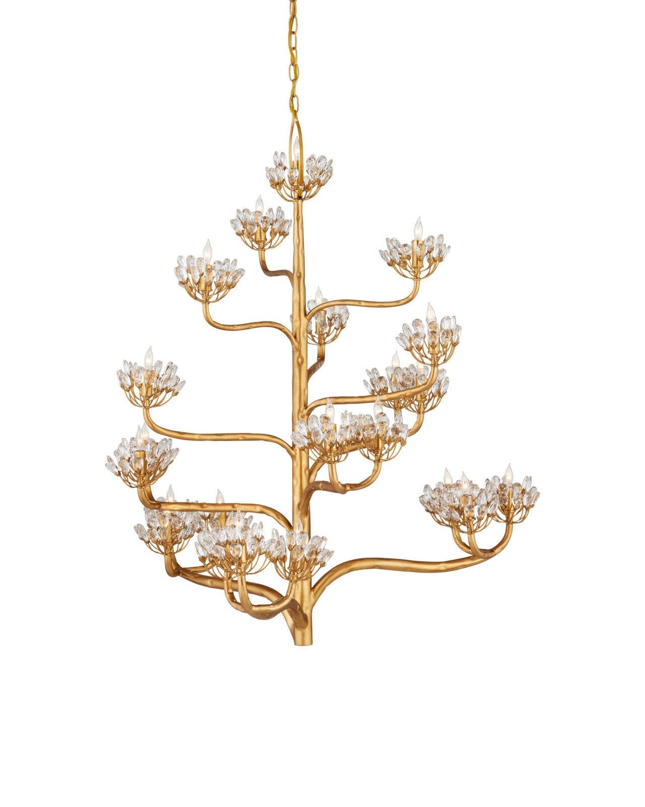 Agave Americana Gold Chandelier