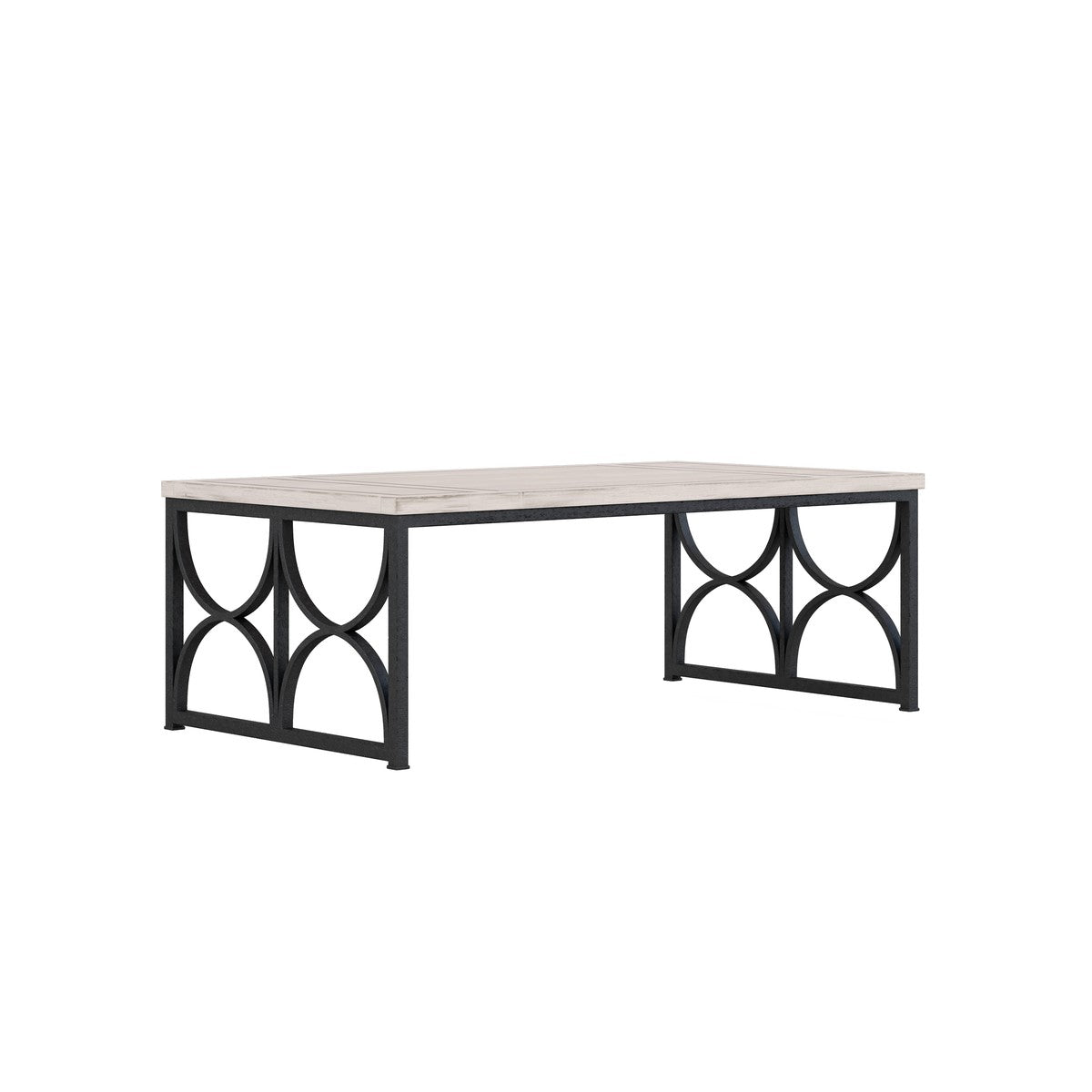 Alcove Metal Cocktail Table - White