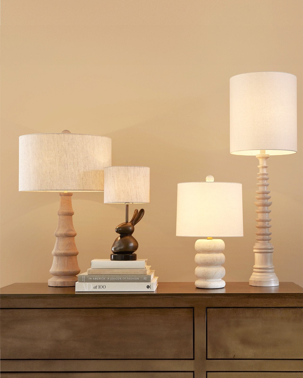 Malayan White Table Lamp