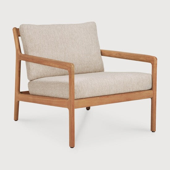 Jack Outdoor Lounge Chair - Natural, Teak view