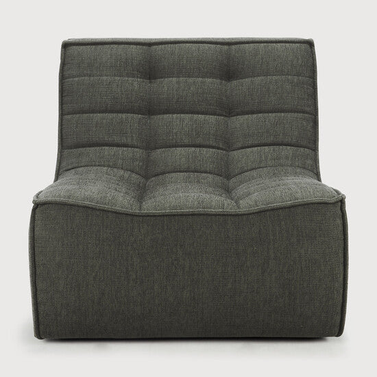 N701 Modular Sofa - Moss - upholstery with recycled cotton, 1 seater view