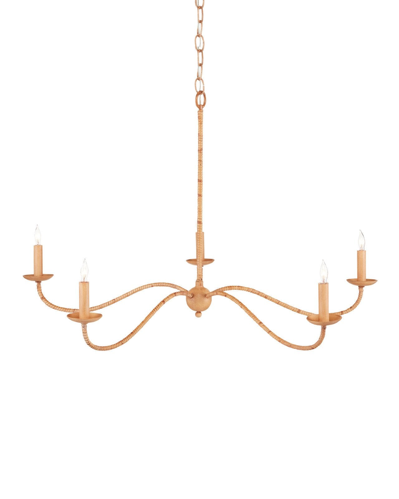 Saxon Small Tan Chandelier