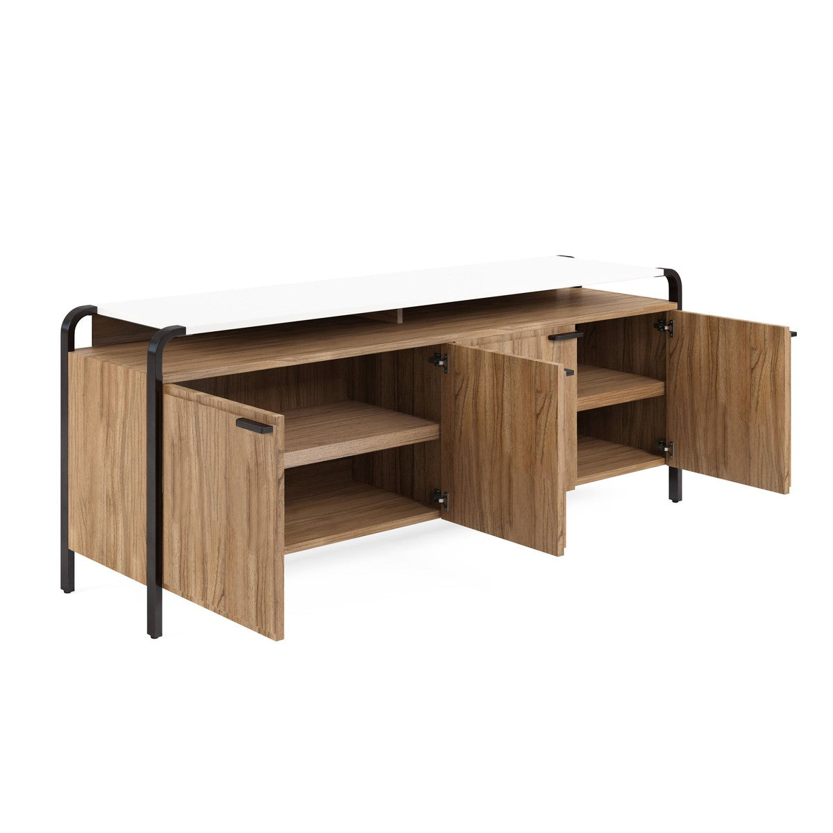 Portico Entertainment Console - Brown, White