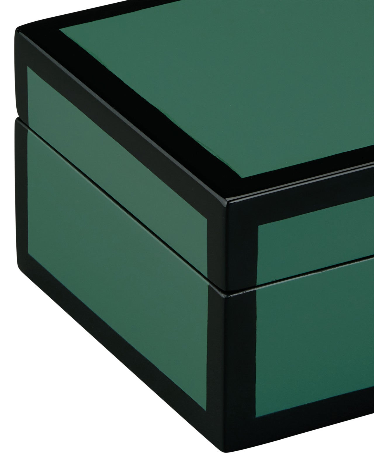 Green Lacquer Box Set of 2