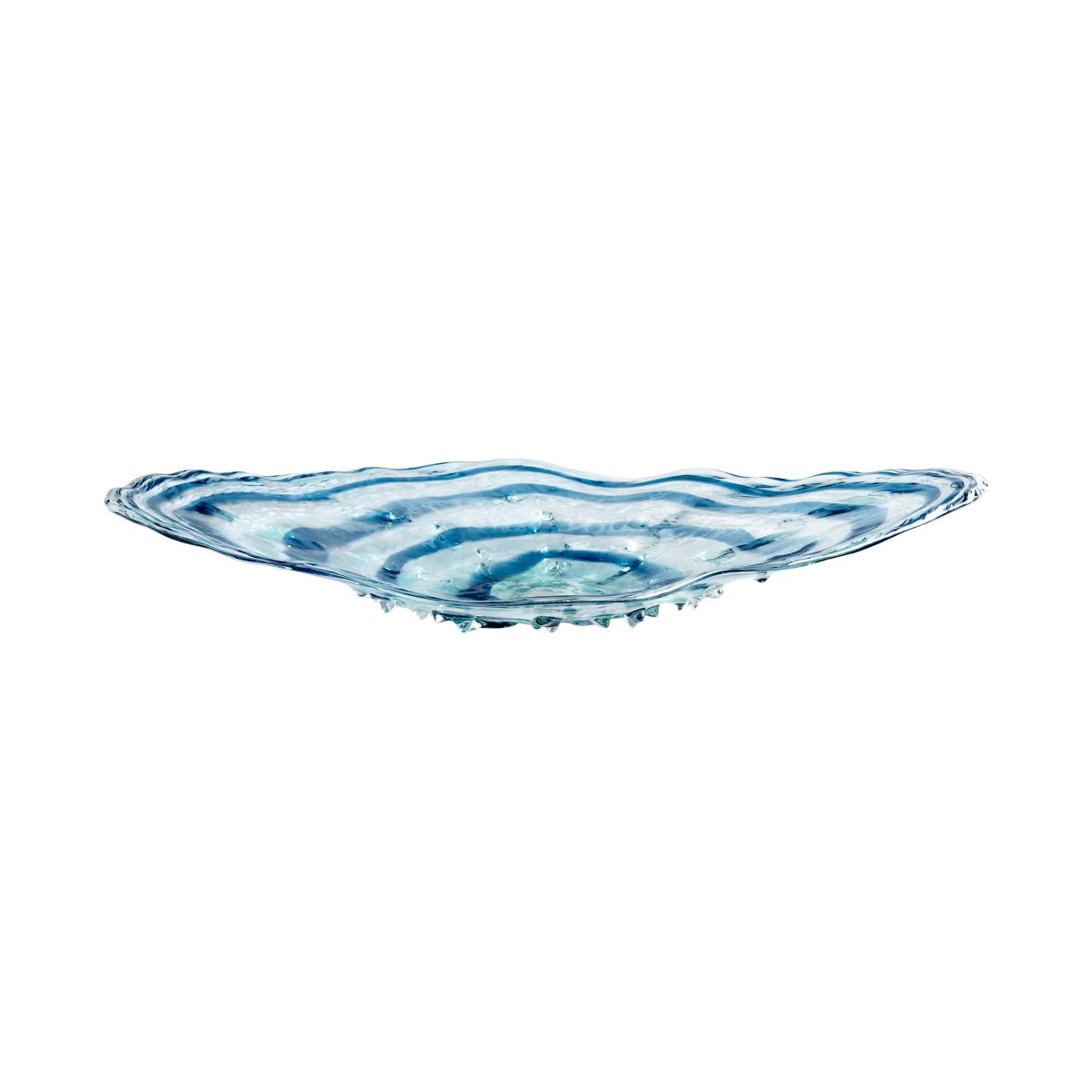 Abyss Plate|Blue & Clear-Cyan Design-CYAN-5362-Decorative Objects-1-France and Son