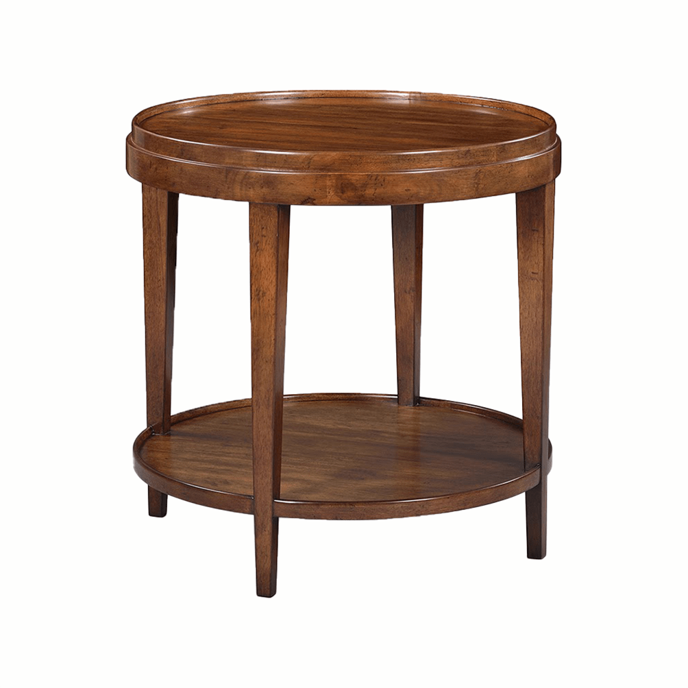 Liz Side Table - Large-Oliver Home-OliverH-0893-01-Side TablesBrown-1-France and Son