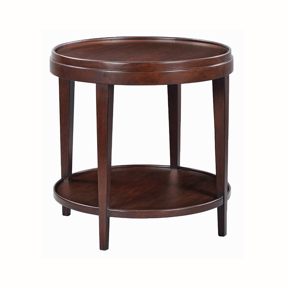 Liz Side Table - Large-Oliver Home-OliverH-0893-03-Side TablesChocolate-5-France and Son