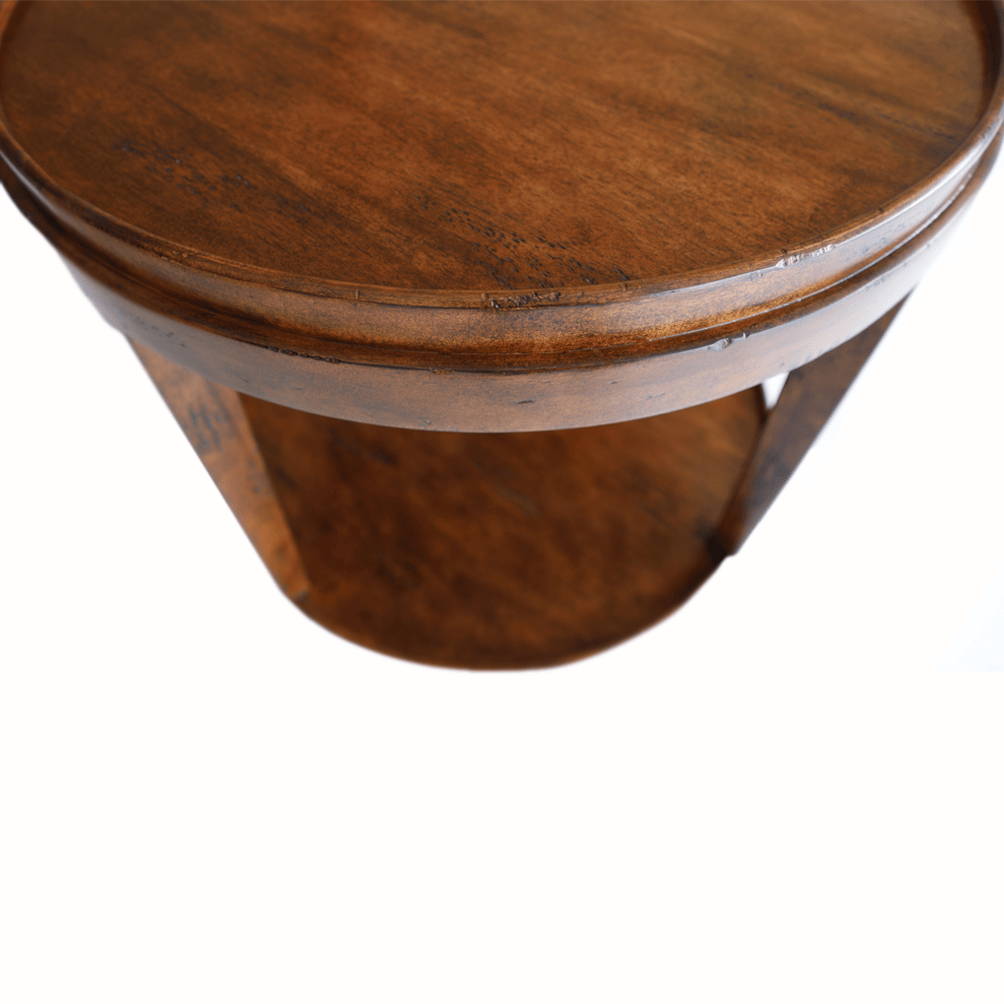 Liz Side Table - Large-Oliver Home-OliverH-0893-01-Side TablesBrown-9-France and Son