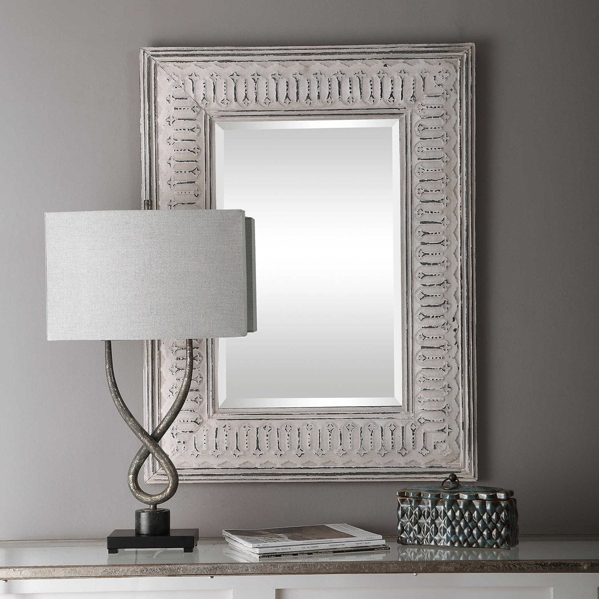Argenton Aged Gray Rectangle Mirror-Uttermost-UTTM-09455-Mirrors-1-France and Son