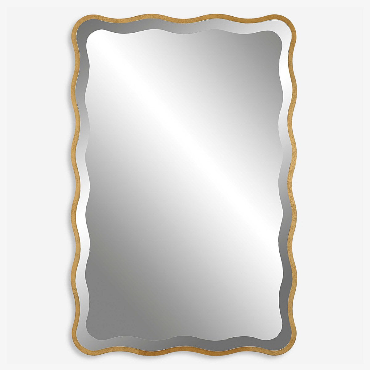 Aneta Rectangular Mirror - Gold-Uttermost-UTTM-09827-Mirrors-1-France and Son
