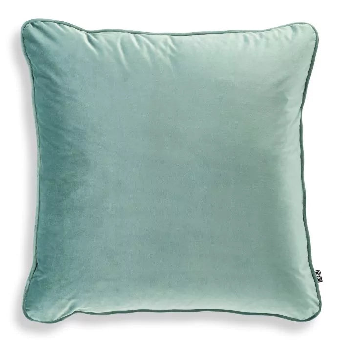 Cushion Roche-Eichholtz-EICHHOLTZ-111950-PillowsRoche Turquoise Velvet-1-France and Son