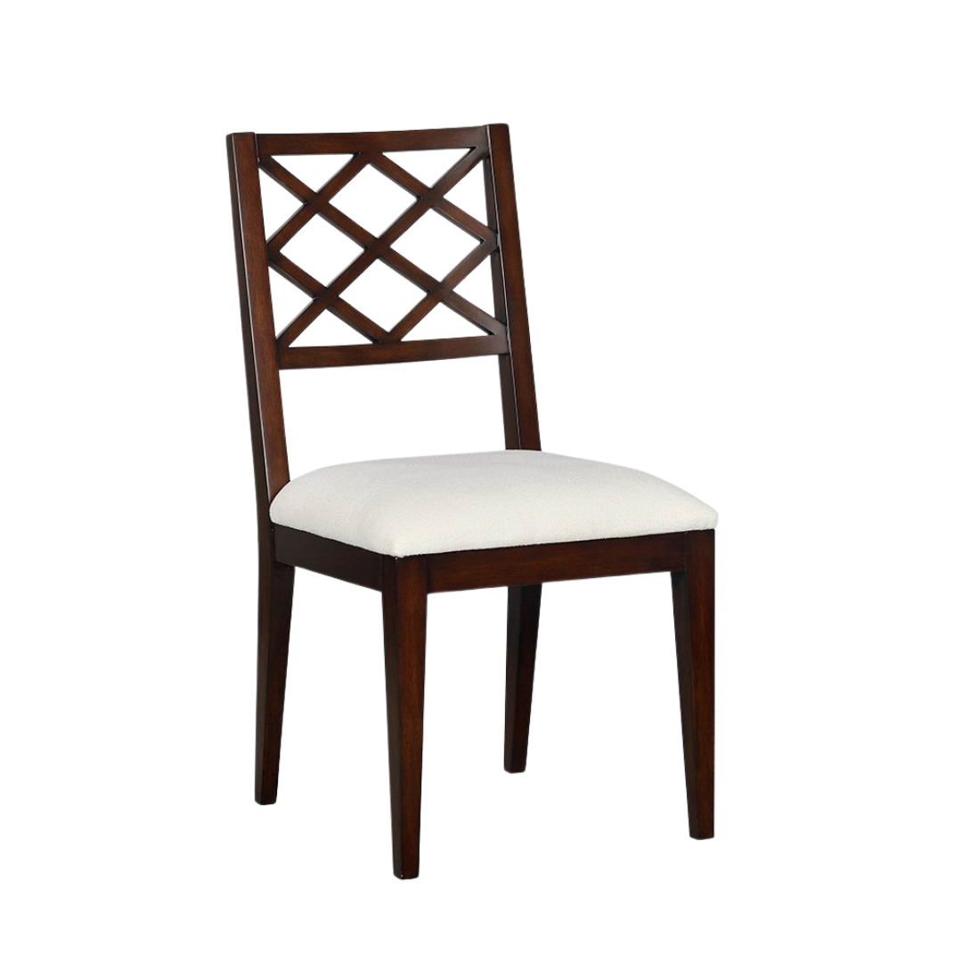 Diamond I Dining Chair-Oliver Home-OliverH-1123-03-Dining ChairsChocolate-1-France and Son