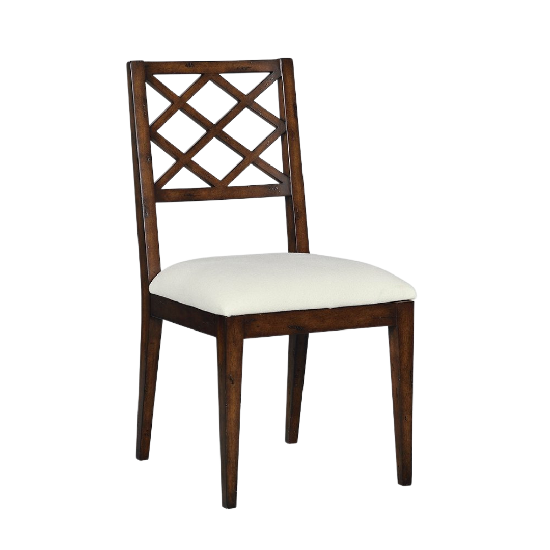 Diamond I Dining Chair-Oliver Home-OliverH-1123-03-Dining ChairsChocolate-4-France and Son