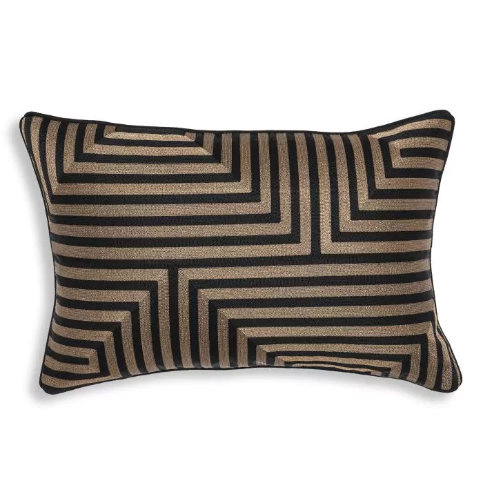 Cushion Spray Rectangular-Eichholtz-EICHHOLTZ-115070-PillowsBlack & gold-4-France and Son