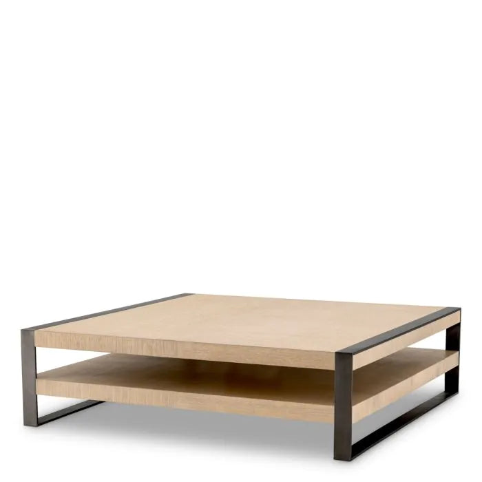 Coffee Table Guinness natural oak veneer-Eichholtz-EICHHOLTZ-116212-Coffee Tables-1-France and Son