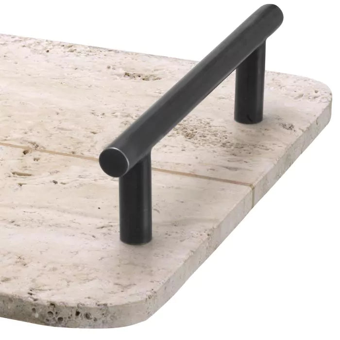 Tray Ugo travertine bronze highlight finish-Eichholtz-EICHHOLTZ-116805-Trays-2-France and Son