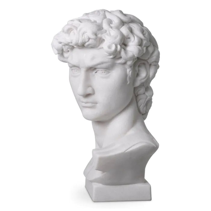 Head David white marble-Eichholtz-EICHHOLTZ-117079-Decorative Objects-3-France and Son