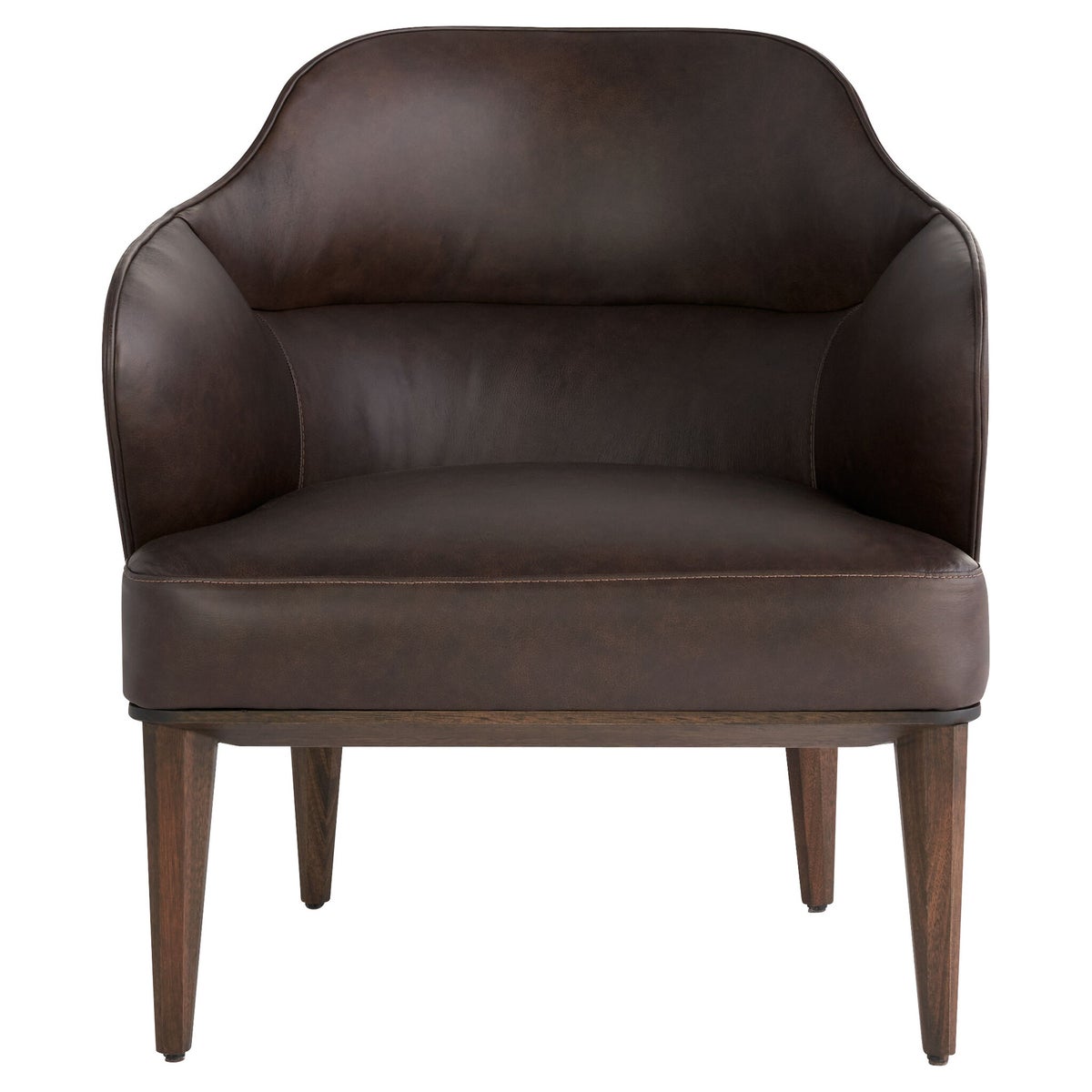 Agata Chair-Cyan Design-CYAN-11725-Lounge ChairsDark Brown Leather-3-France and Son