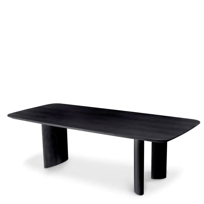 Dining Table Harmonie-Eichholtz-EICHHOLTZ-117462-Dining TablesBlack veneer-3-France and Son