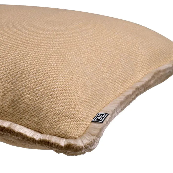 Cushion Cancan-Eichholtz-EICHHOLTZ-117860-PillowsAmber/Beige Fringe-3-France and Son