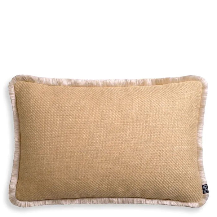 Cushion Cancan Rectangular-Eichholtz-EICHHOLTZ-117861-PillowsAmber/Beige Fringe-1-France and Son