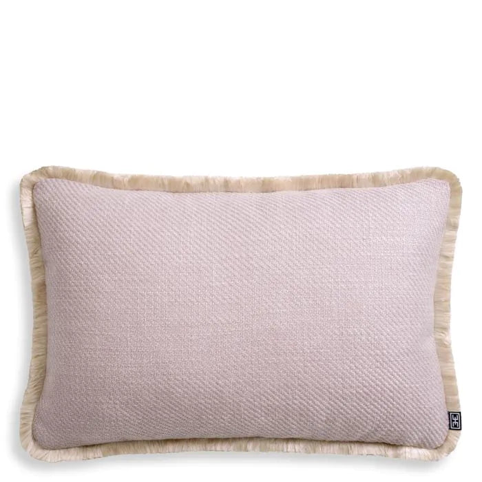 Cushion Cancan Rectangular-Eichholtz-EICHHOLTZ-117863-PillowsLight Pink/Beige Fringe-2-France and Son