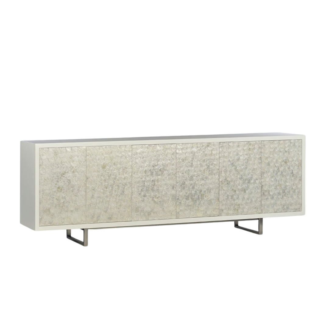 Capiz Sideboard - Large-Oliver Home-OliverH-1206-06-Sideboards & Credenzas-1-France and Son