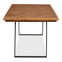 Paige Parquet Top Dining Table-SARREID-SARREID-53692-Dining Tables-3-France and Son