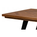 Paige Parquet Top Dining Table-SARREID-SARREID-53692-Dining Tables-6-France and Son