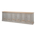 Karlsson Antique Swedish Grey Sideboard-SARREID-SARREID-53877-Sideboards & Credenzas-1-France and Son