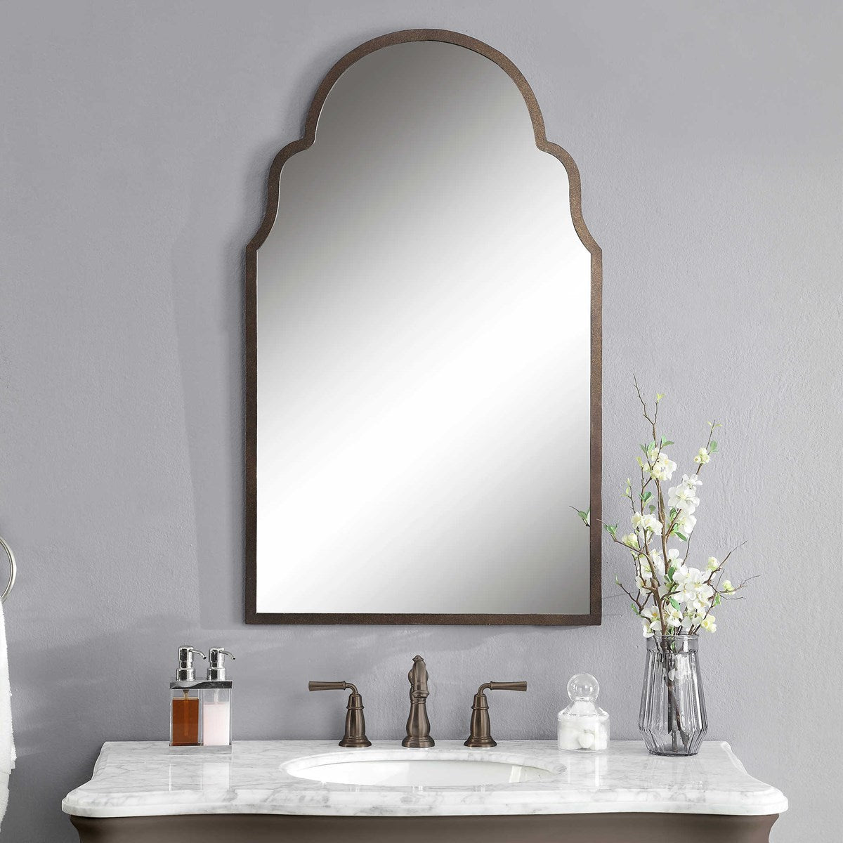 Brayden Arch Metal Mirror-Uttermost-UTTM-12668 P-Mirrors-2-France and Son