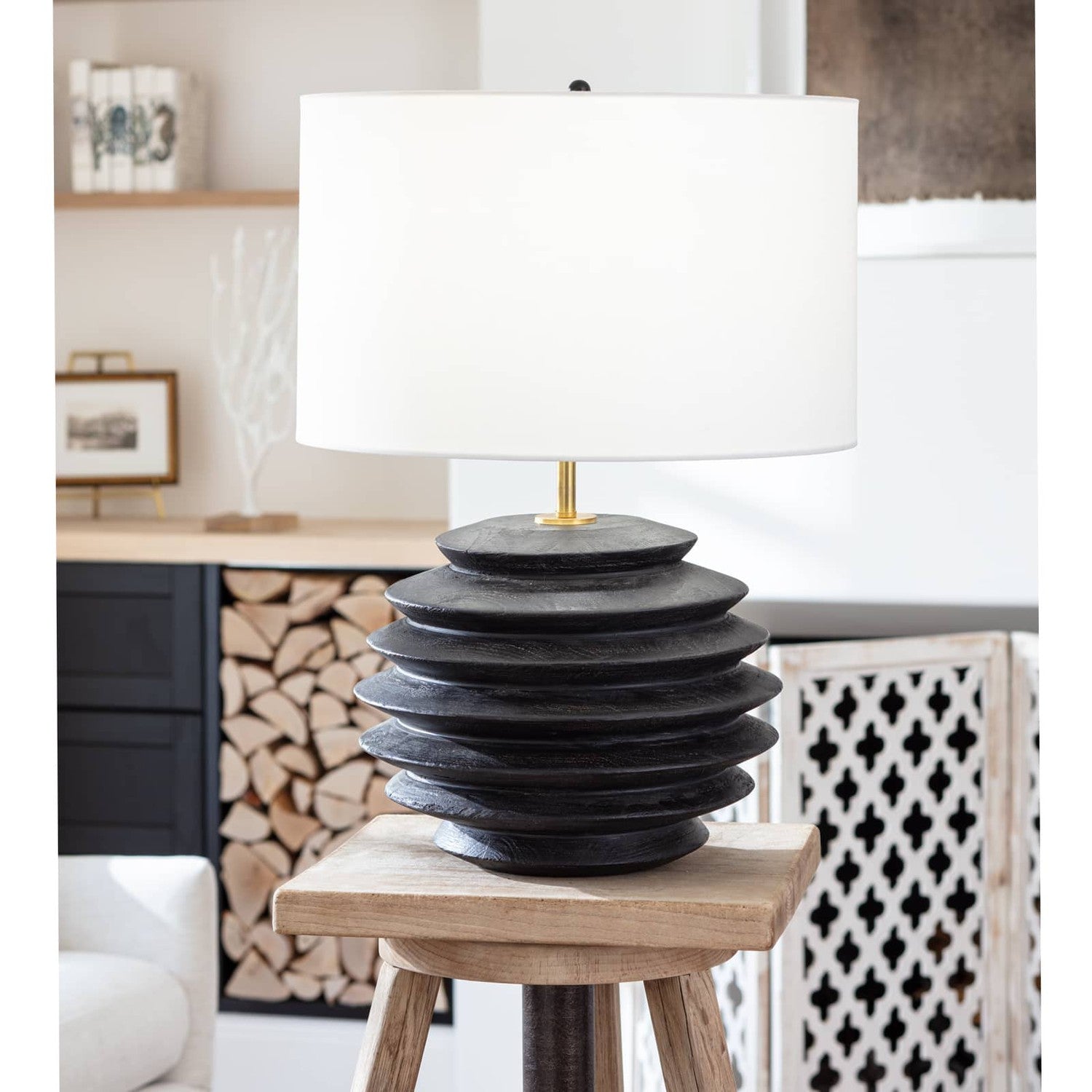 Accordion Table Lamp Round-Regina Andrew Design-RAD-13-1209EB-Table Lamps-2-France and Son