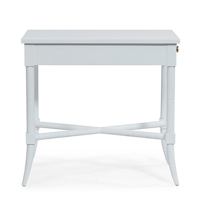 Tradd Drink Table-Woodbridge Furniture-WOODB-1308-23-Side TablesLimewash Finish and Brass-6-France and Son