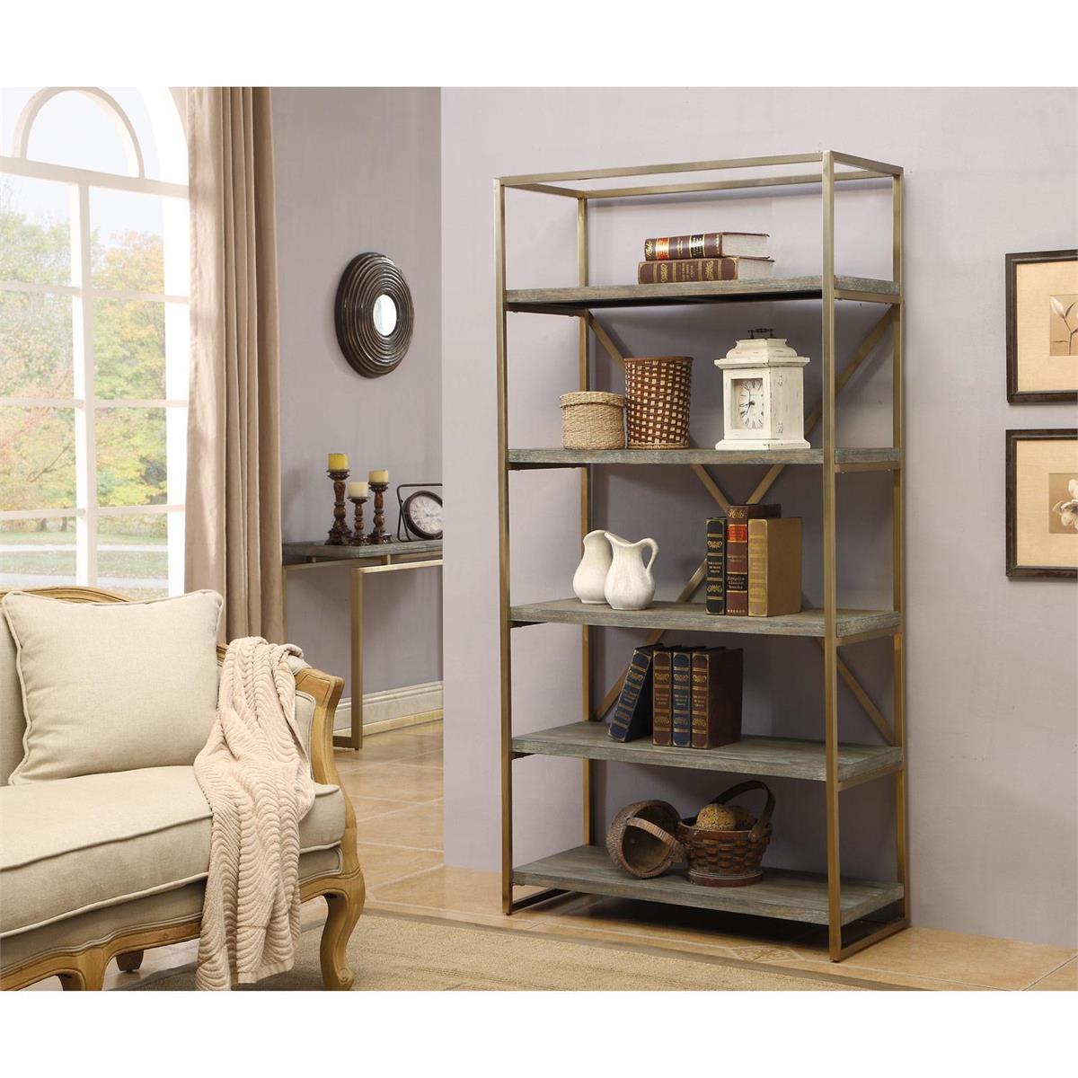 Brady, Biscayne Bookcase-Home Trends & Designs-C2CA-13641-Bookcases & Cabinets-1-France and Son