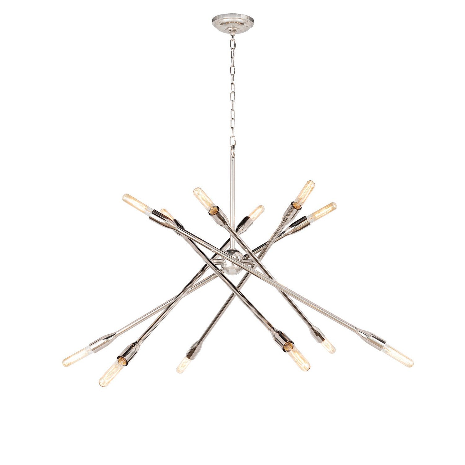 Cobra Chandelier-Regina Andrew Design-RAD-16-1425NB-ChandeliersNatural Brass-Large-11-France and Son